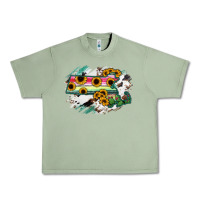 Oil Green Massachusetts State Map Urban Heavy Tee - RanaPortraitStore