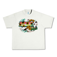 Pistachio Massachusetts State Map Urban Heavy Tee - RanaPortraitStore