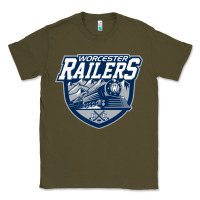 Army Green worcester railers Classic Tee - DesigneFamous
