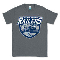 Charcoal Heather worcester railers Classic Tee - DesigneFamous