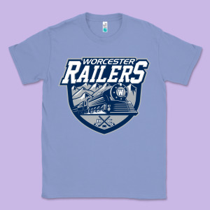 Worcester Railers Classic Tee Designed By Designefamous