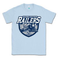 Dusty Blue worcester railers Classic Tee - DesigneFamous