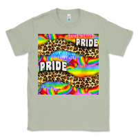 Matcha Pride lgbtq leopard with love and rainbow seamless Classic Tee - BundleAndBundleShop