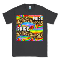 Smoke Pride lgbtq leopard with love and rainbow seamless Classic Tee - BundleAndBundleShop