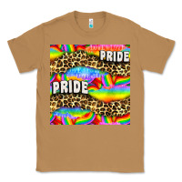 Toasted Coconut Pride lgbtq leopard with love and rainbow seamless Classic Tee - BundleAndBundleShop
