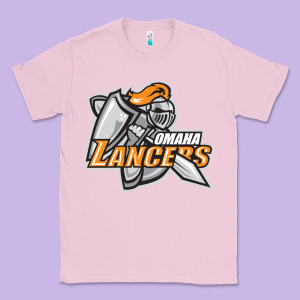 Omaha Lancers Classic Tee Designed By Designefamous