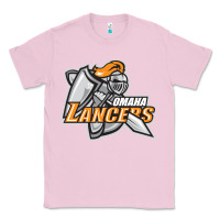 Bubblegum Pink omaha lancers Classic Tee - DesigneFamous