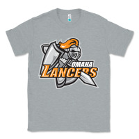 Heather Grey omaha lancers Classic Tee - DesigneFamous