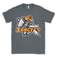 Charcoal Heather omaha lancers Classic Tee - DesigneFamous