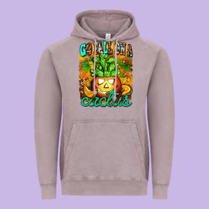 Go Fall On A Cactus Vintage Hoodie Designed By Adodesignshop