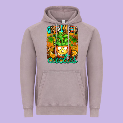 Go Fall On A Cactus Vintage Hoodie Designed By Adodesignshop