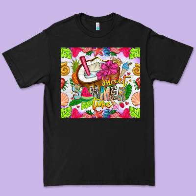 Summer Time Premium Tee Designed By Cowhidedigitalart