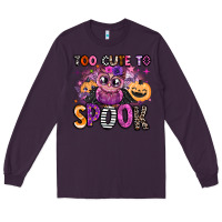 Plum wicked cute too cute to spook Long Sleeve Tee - BarkalooDesign