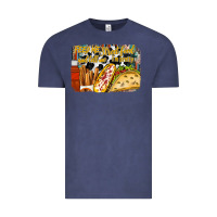 Vintage Denim feed me street food and tell me im pretty Vintage Tee - RacoonDesign