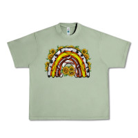 Oil Green sunflower sports rainbow Urban Heavy Tee - RacoonDesign