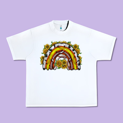 Sunflower Sports Rainbow Urban Heavy Tee Designed By Racoondesign