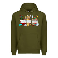 Army Green preview teachers name Premium Hoodie - AdoDesignShop