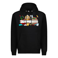 Black preview teachers name Premium Hoodie - AdoDesignShop