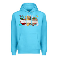 Ocean Blue preview teachers name Premium Hoodie - AdoDesignShop
