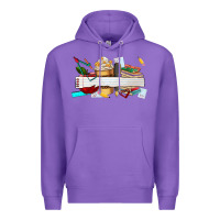 Purple preview teachers name Premium Hoodie - AdoDesignShop