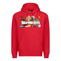 Red preview teachers name Premium Hoodie - AdoDesignShop