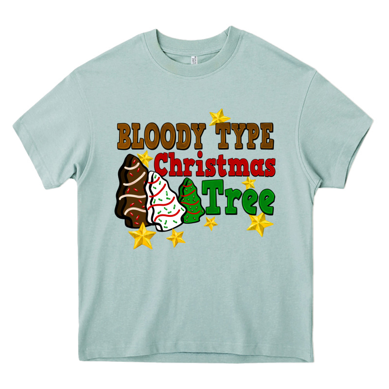 Bloody Type Christmas Tree Heavy Core Tee by FaDigitalArtStudio | Teevron