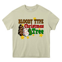 Mossy Bloody Type Christmas Tree Heavy Core Tee - FaDigitalArtStudio
