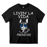 Black Livin' la vida Frenchie Heavy Core Tee - Bettercallsaul