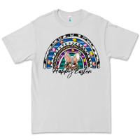 Dove Grey happy easter rainbow Premium Tee - CowhideDigitalArt