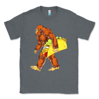 Charcoal Heather bigfoot carrying taco Classic Tee - DesigneFamous