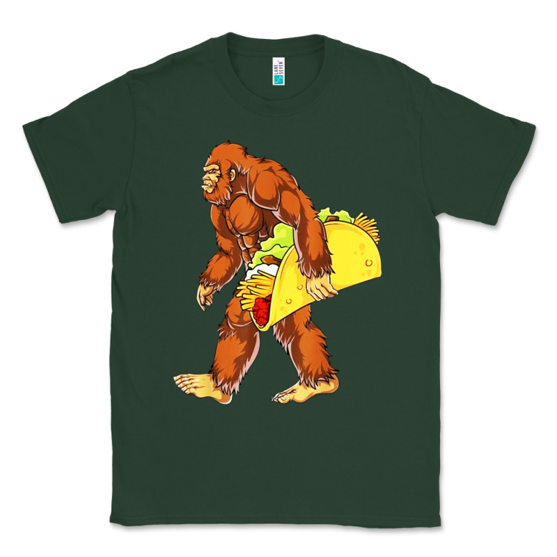 Bigfoot Carrying Taco Classic Tee by DesigneFamous | Teevron