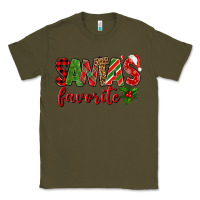Army Green Santa's Favorite Classic Tee - BundleAndBundleShop