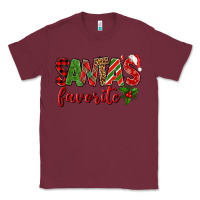 Burgundy Santa's Favorite Classic Tee - BundleAndBundleShop