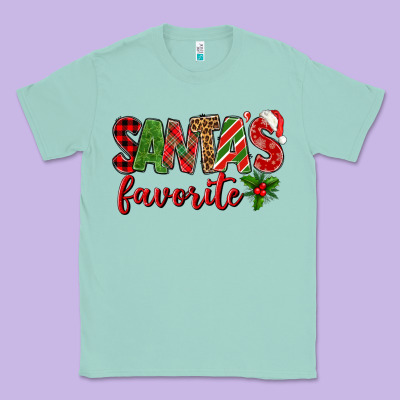 Santa's Favorite Classic Tee Designed By Bundleandbundleshop