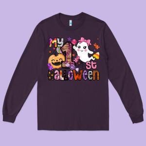 My 1st Halloween Long Sleeve Tee Designed By Barkaloodesign