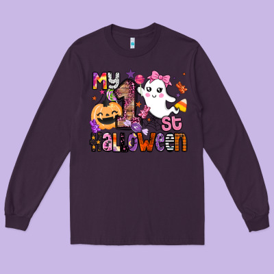 My 1st Halloween Long Sleeve Tee Designed By Barkaloodesign