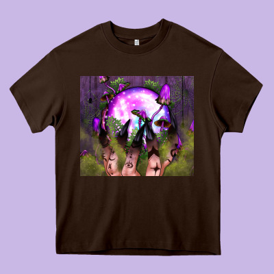Witch Hand Tumbler Heavy Core Tee Designed By Bundleandbundleshop