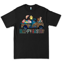 Black Happy Easter truck Premium Tee - CowhideDigitalArt