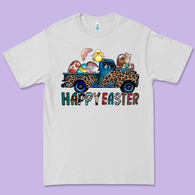Happy Easter Truck Premium Tee Designed By Cowhidedigitalart