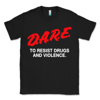 Black d a r e anti drugs Classic Tee - DesigneFamous