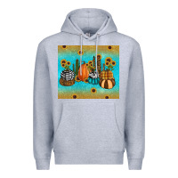 Heather Grey fall pumpkin tumbler Premium Hoodie - RanaPortraitStore