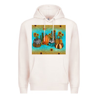 Pale Pink fall pumpkin tumbler Premium Hoodie - RanaPortraitStore