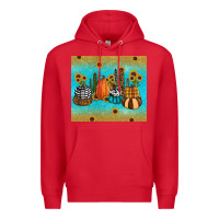 Red fall pumpkin tumbler Premium Hoodie - RanaPortraitStore