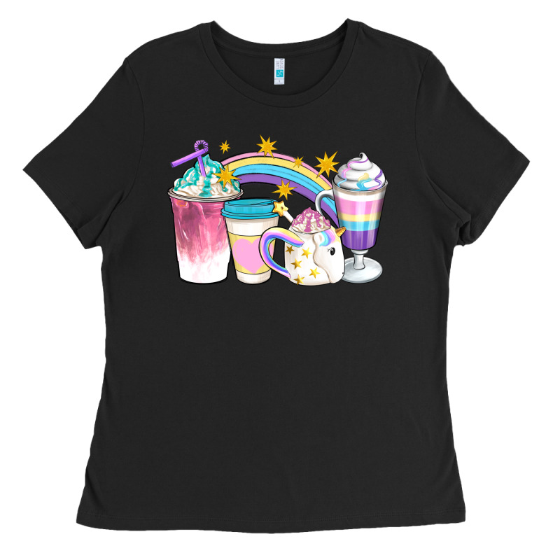 Unicorn Coffee Cups Ladies Tee by Artiststas | Teevron