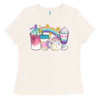 Bone Unicorn Coffee Cups Ladies Tee - Artiststas