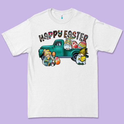 Happy Easter Truck Premium Tee Designed By Cowhidedigitalart