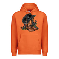 Carrot black cowgirl  and roses Premium Hoodie - AdoDesignShop