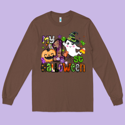 My 1st Halloween Long Sleeve Tee Designed By Barkaloodesign