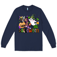Navy my 1st halloween Long Sleeve Tee - BarkalooDesign