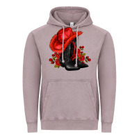 Valentines Day Cowboy Boots Red  And Roses Vintage Hoodie | Teevron